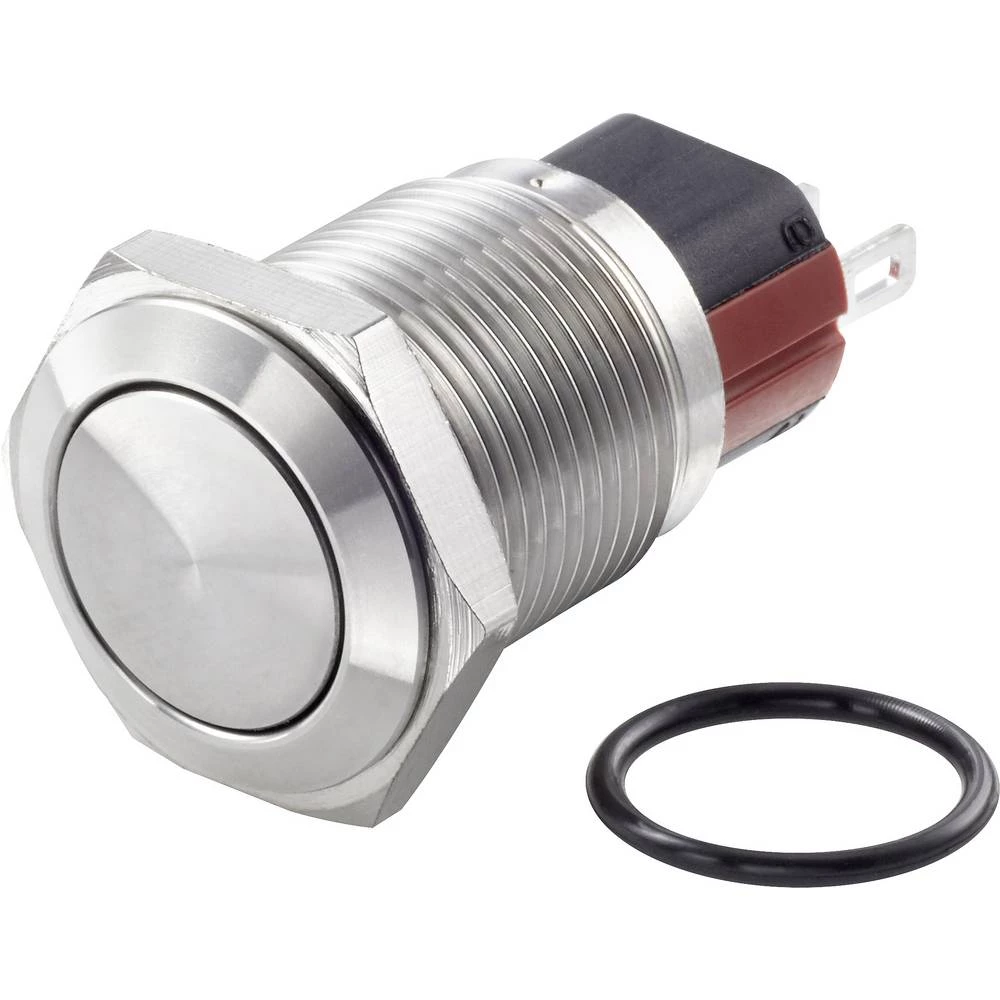 TRU COMPONENTS TC-GQ16-KF-11/J/S Tlačni prekidač sa zaštitom od vandalizma 48 V/DC 2 A 1 x OFF/(ON) IP65 vraća se u izsprijedai slika