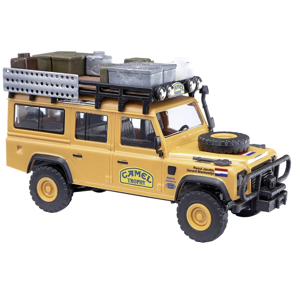 Busch 50329 h0 model automobila Land Rover Defender, Camel Trophy slika