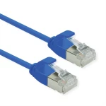 Roline 21153340 RJ45 mrežni kabel, Patch kabel CAT 6a U/FTP 0.15 m plava boja 1 St.