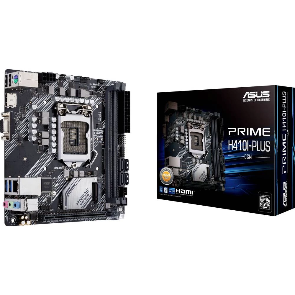 Asus PRIME H410I-PLUS/CSM matična ploča Baza Intel® 1200 Faktor oblika Mini-ITX Set čipova matične ploče Intel® H410 slika