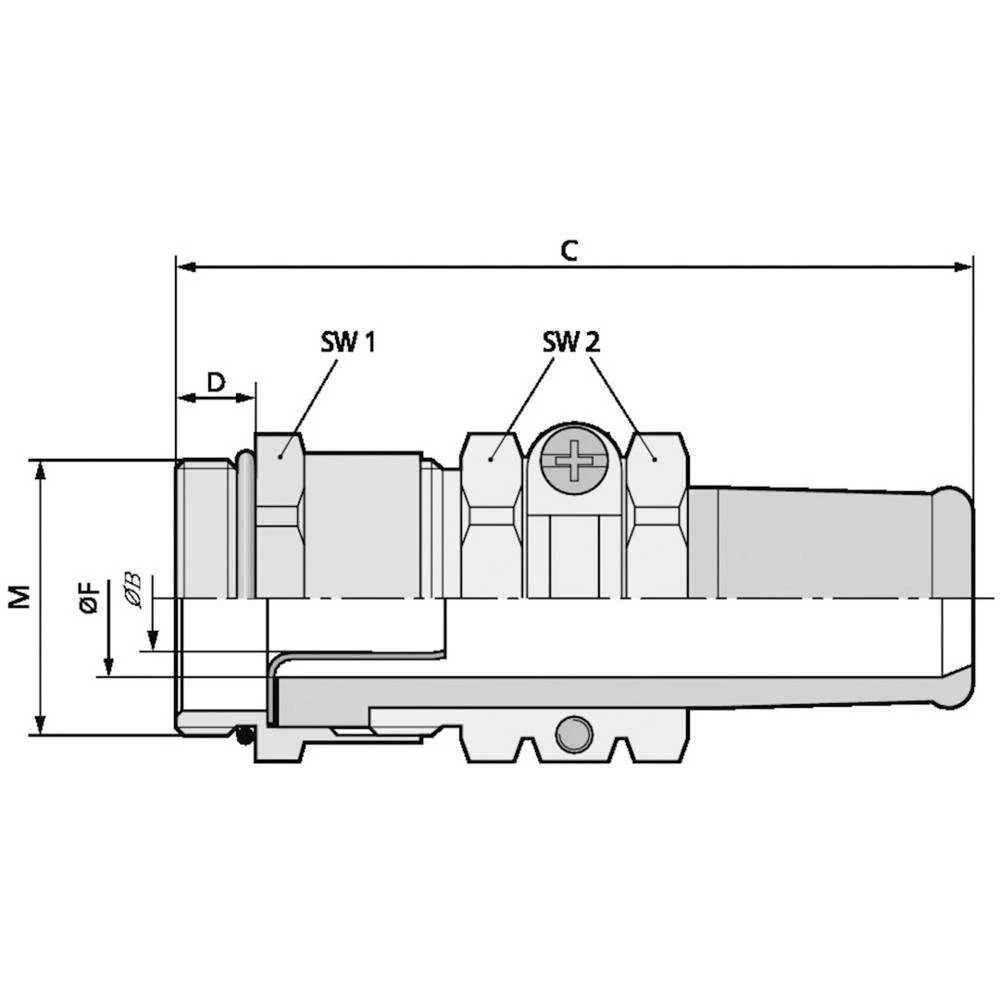 LAPP 52105620 kabelska uvodnica M20 mjed mjedena 25 St. slika