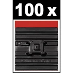 HellermannTyton FMB4APT-A-PA66HS-BK (100) postolje samoljepljiva 151-02219 fleksibilna utičnica, 4-struka nit crna 100 St.