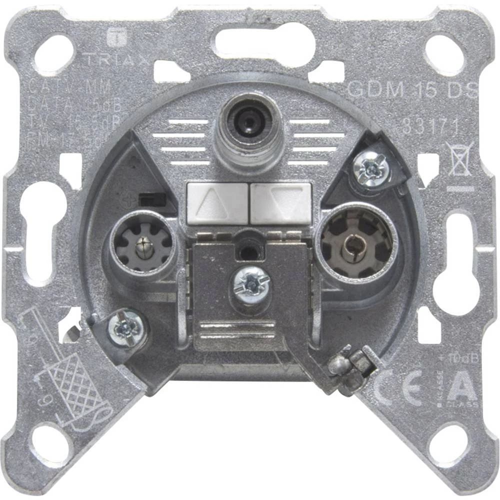 Antenska utičnica Data, UKW, TV Triax GDM 15 Podžbukna Prijelazna utičnica slika