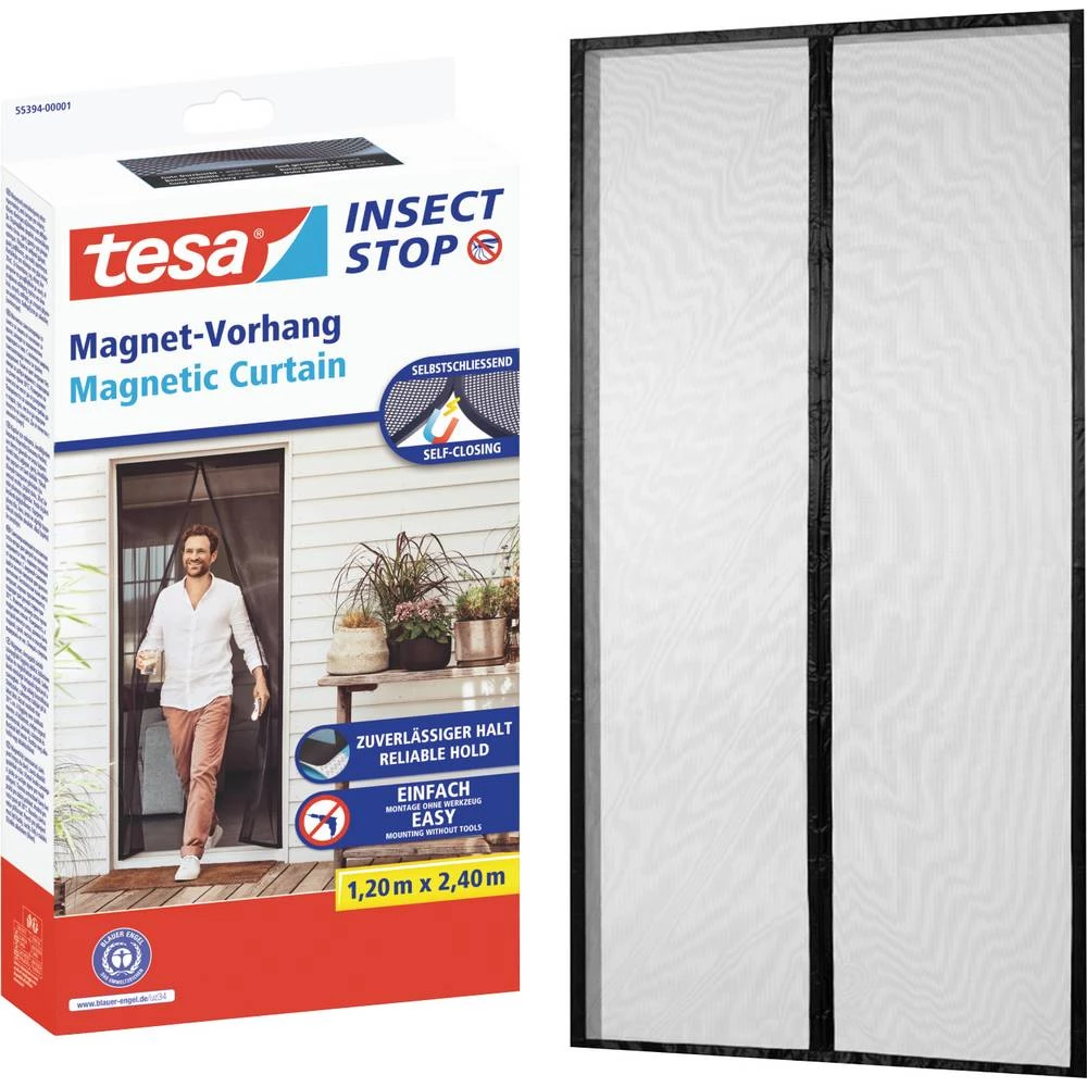 tesa Insect Stop 55394-00001-00 magnetska zavjesa (Š x V) 1.2 m x 2.4 m antracitna boja 1 kom. slika
