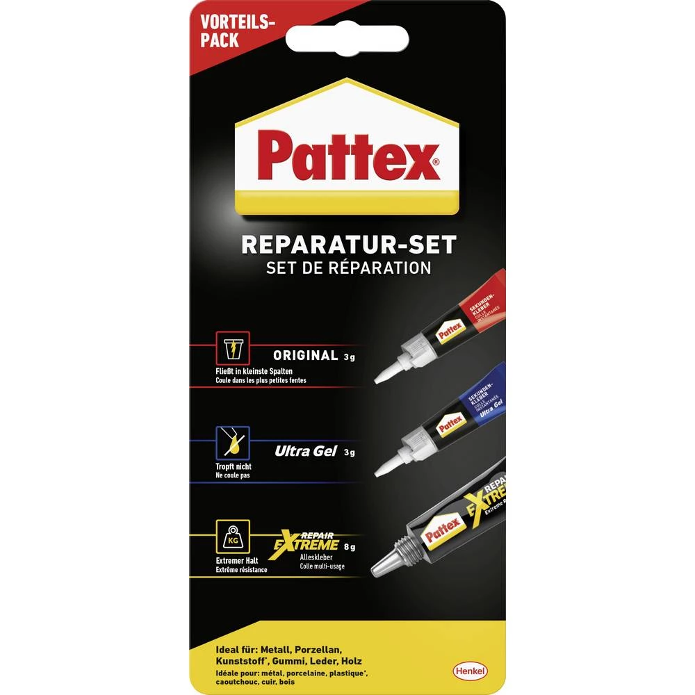 Pattex Reparatur Set 14g DE komplet ljepila PP3KH 1 Set slika