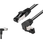 BKL Electronic 144024 RJ45 mrežni kabel, Patch kabel CAT 8.1 S/FTP 1.5 m crna bez halogena 1 St.