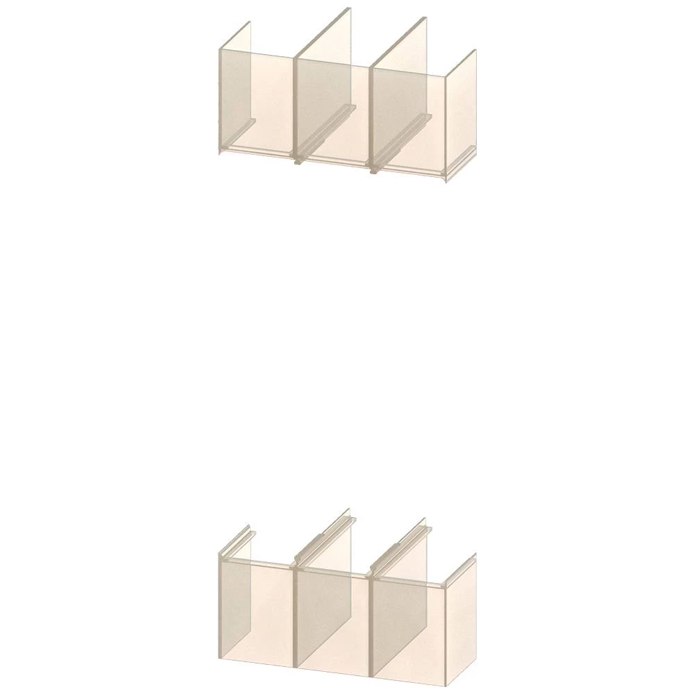Poklopac terminala, dugi, 3-polni, 2 komada. Pribor za: 3VA57/3VA58/3VA67/3VA68 Siemens 3VA9871-0WP30 poklopac za stezaljke 1 St. slika