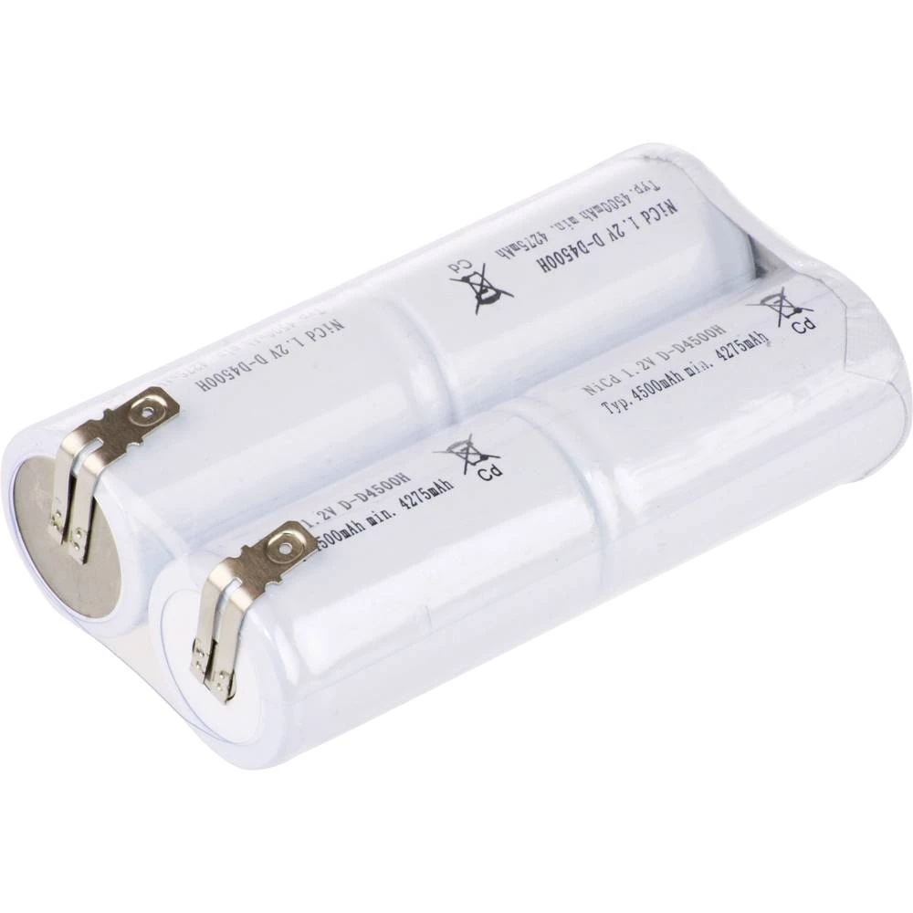 Aku-pack 4x Mono (D) Pogodan za visoke temperature, U-lemna zastavica, Flat-Top NiCd Mexcel Inline L2x2 4.8 V 4000 mAh slika