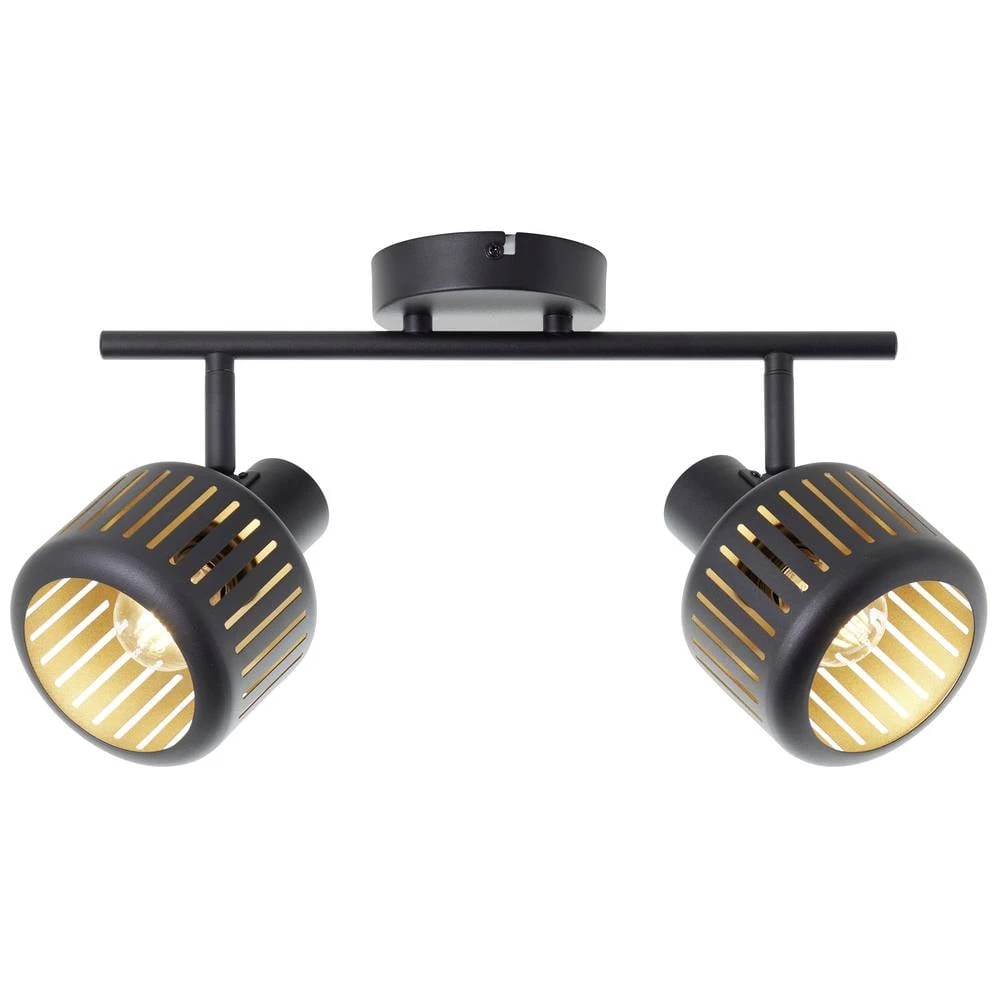 Brilliant Tyas 99942/86 stropni reflektor  E14  28 W crna, zlatna slika