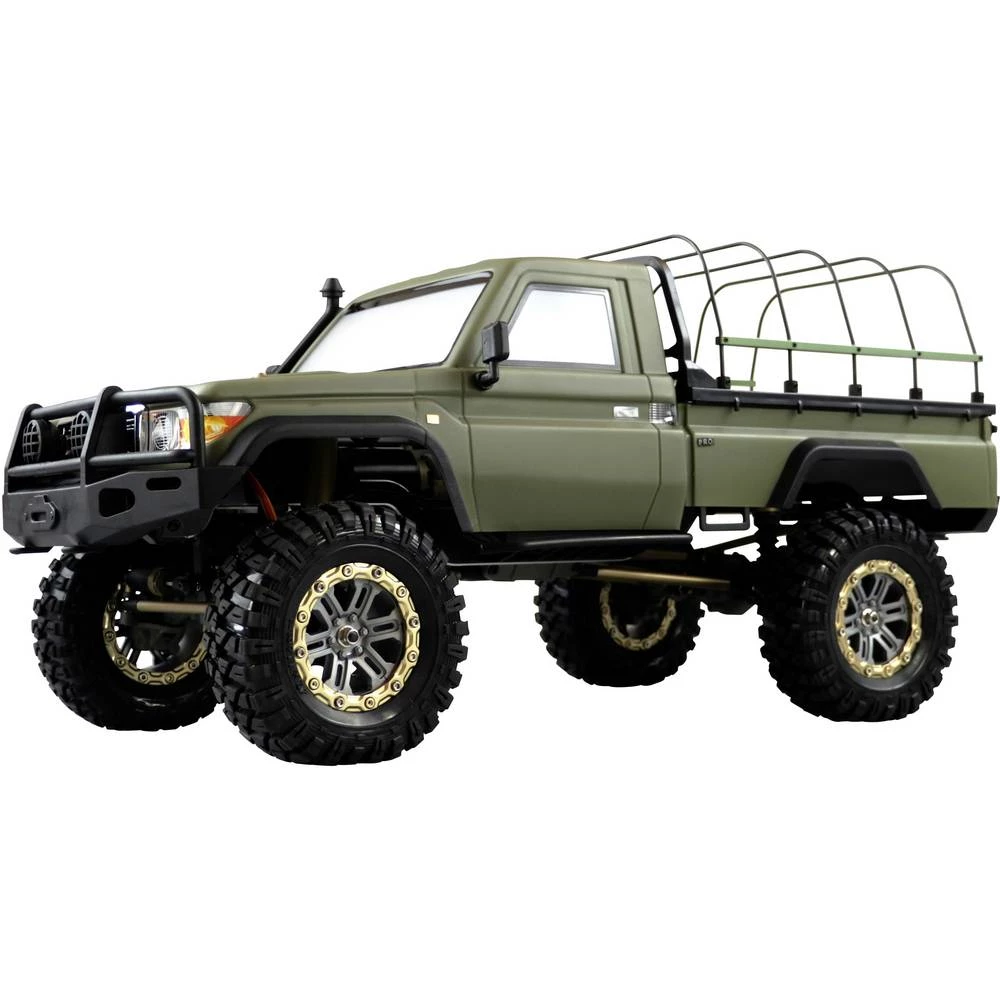 Amewi AMXRock RCX10PS Scale Crawler Pick-Up mattgrün 1:10, RTR s četkama 1:10 rc model automobila električni crawler r slika