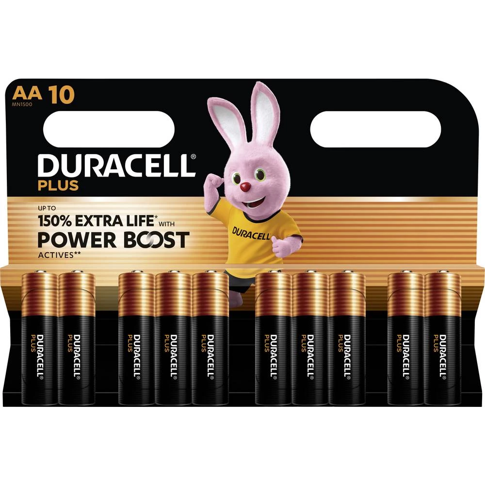 Duracell Plus Power Boost mignon (AA) baterija alkalno-manganov 1.5 V 10 kom. slika