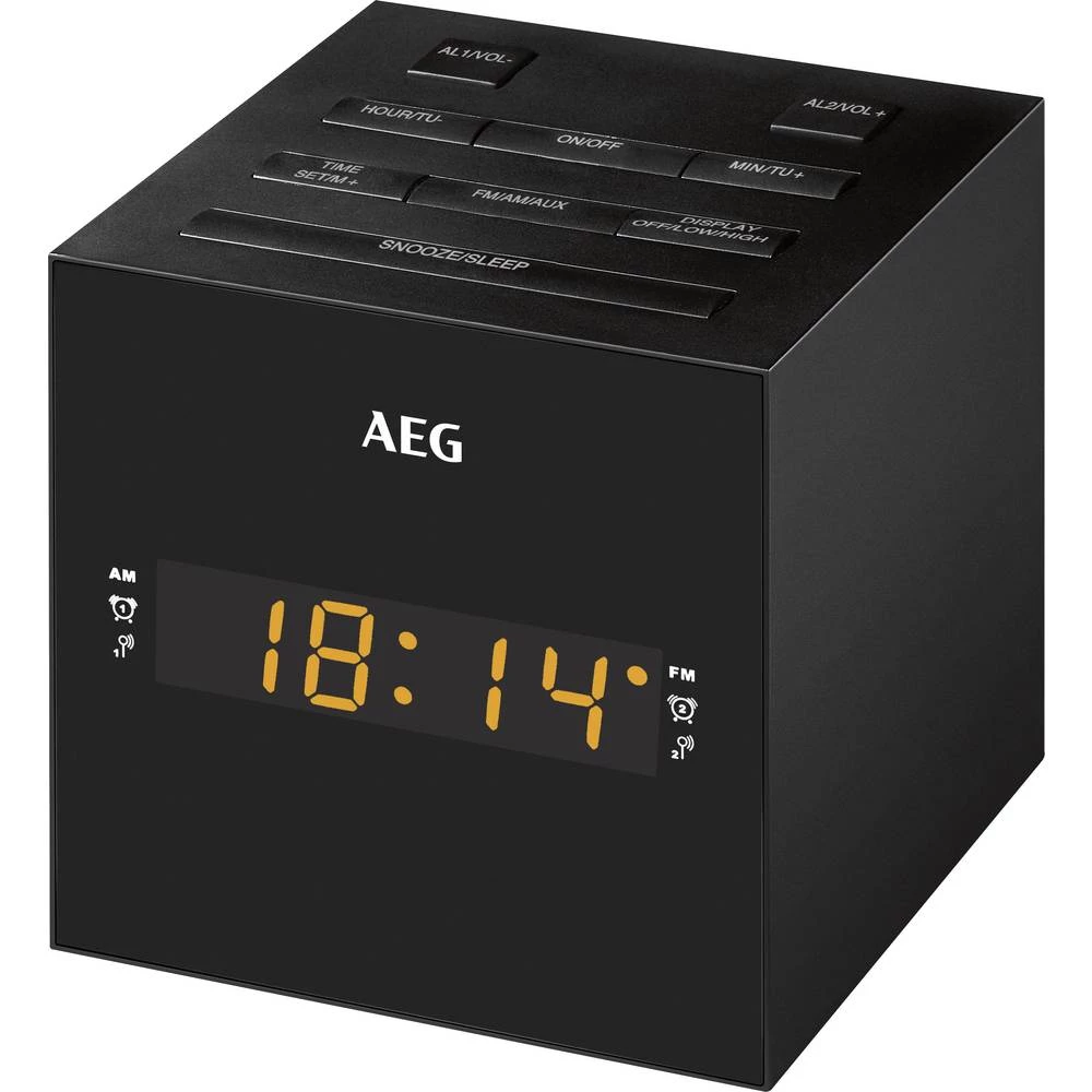 UKW Radio budilica AEG MRC 4150 USB Crna slika