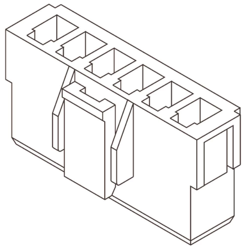 Molex kućište kabelskog utiča Ukupan broj polova 3 Raster: 3.96 mm 351560300 1 St. Bulk slika
