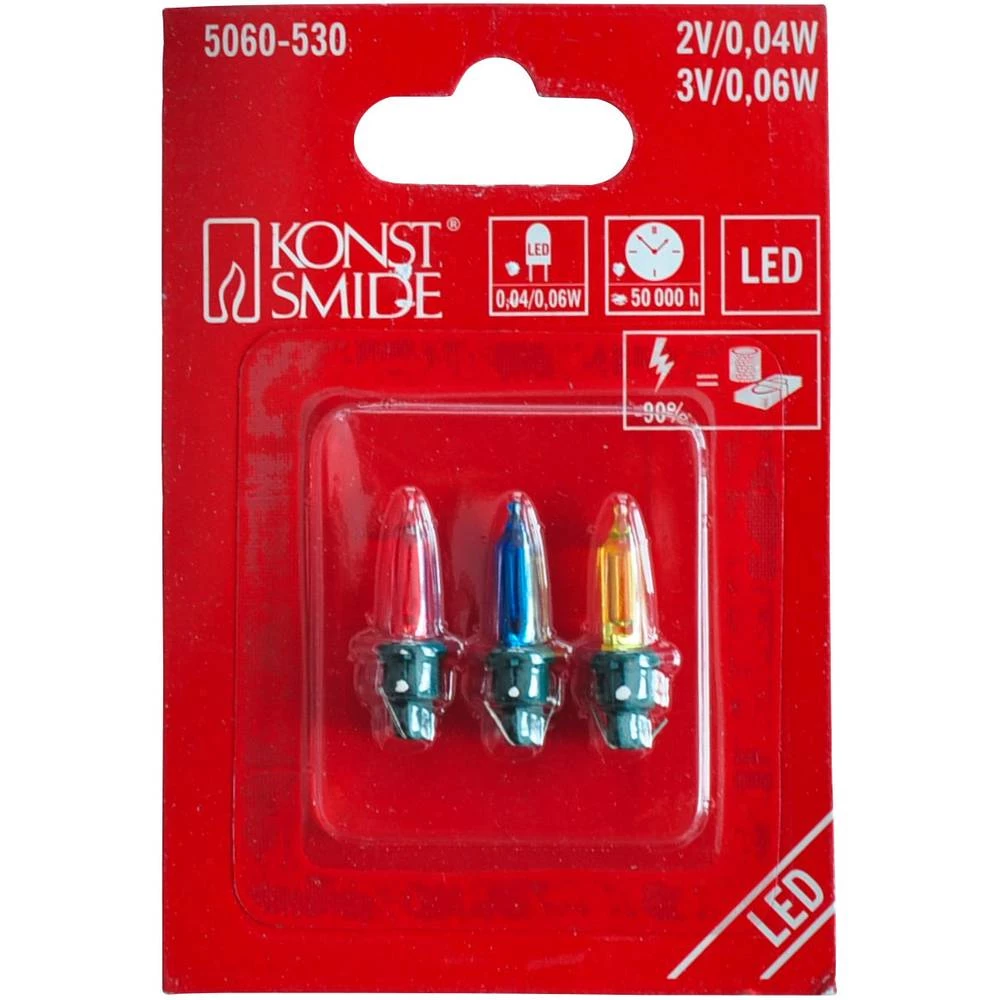 Zamjenska blagdanska rasvjetna tijela 2 V, 3 V Utično grlo RGB Konstsmide slika