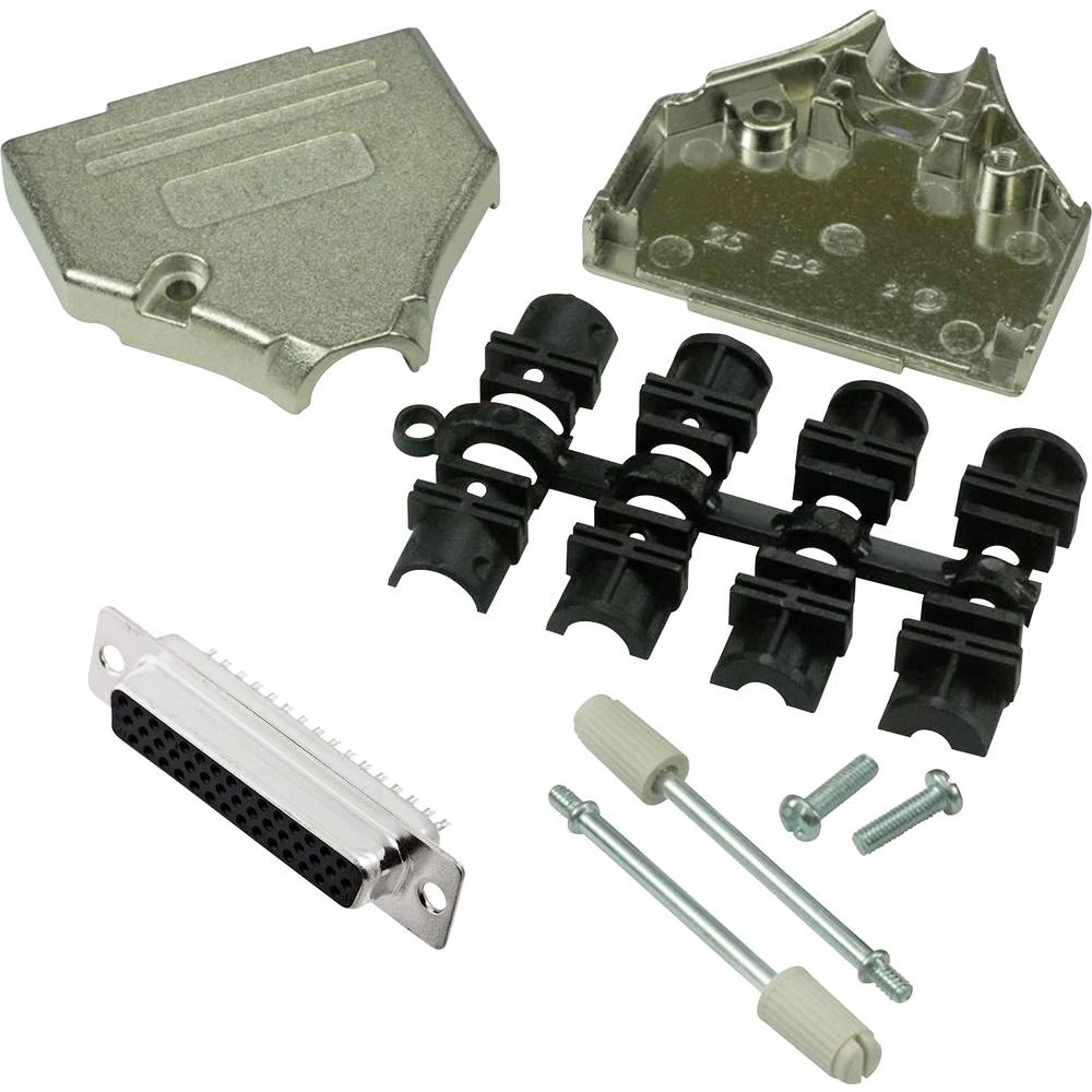 MH Connectors MHDTZK25HD44FS-K višestruki ženski konektor D-Sub komplet 180 ° Broj polova (broj): 25 lemni kup 1 kom. slika