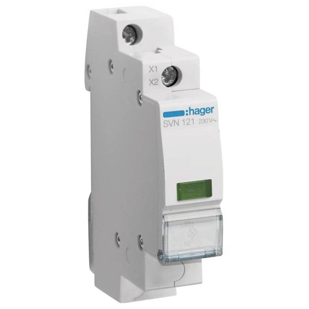 Hager SVN121 LED indikator svjetlo zelena 230VAC 1PLE svjetlosni dojavnik zelena 230 V Hager SVN121 slika