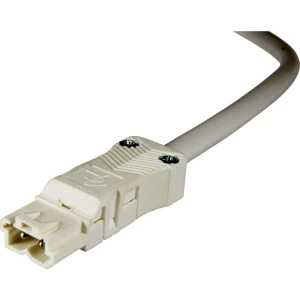 Adels-Contact 92815230 mrežni priključni kabel slobodan kraj - mrežni adapter Ukupan broj polova: 2 bijela 3.00 m 25 St. slika