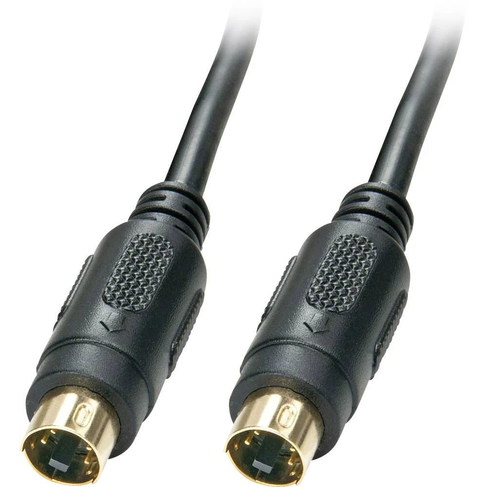 LINDY S-Video video priključni kabel [1x S-Video-utikač - 1x S-Video-utikač] 10.00 m crna slika