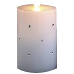 Konstsmide 1837-100 LED svijeća od pravog voska toplo-bijela toplo bijela (Ø x V) 75 mm x 118 mm timer, s prekidačem