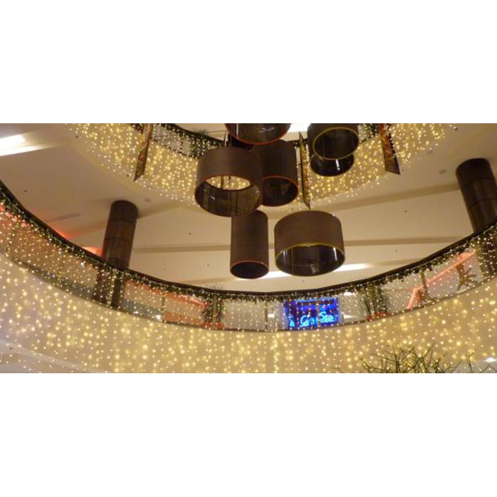 Svjetleća LED zavjesa 1520 IP20 220V 2x1,5m TB prozirni kabel slika