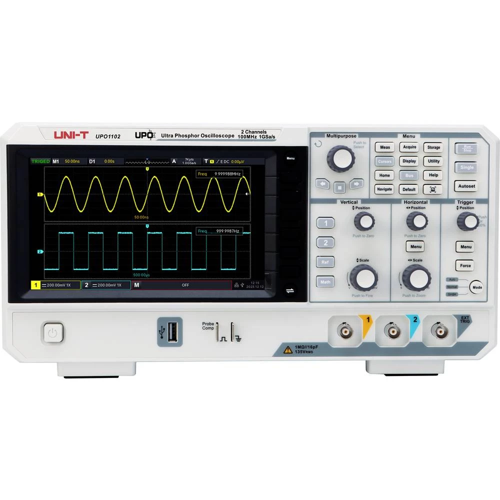 Uni-T UPO1102 digitalni osciloskop 100 MHz 56 Mpts 1 kom. slika