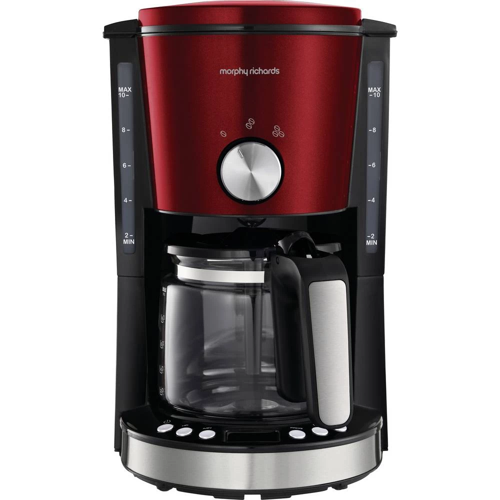 Morphy Richards EVOKE Rot aparat za kavu crvena Kapacitet čaše=10 funkcija brojača vremena slika