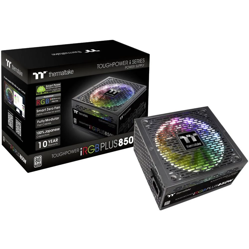 PC-napajanje Thermaltake Toughpower iRGB 850 W ATX 80 PLUS Platinum slika