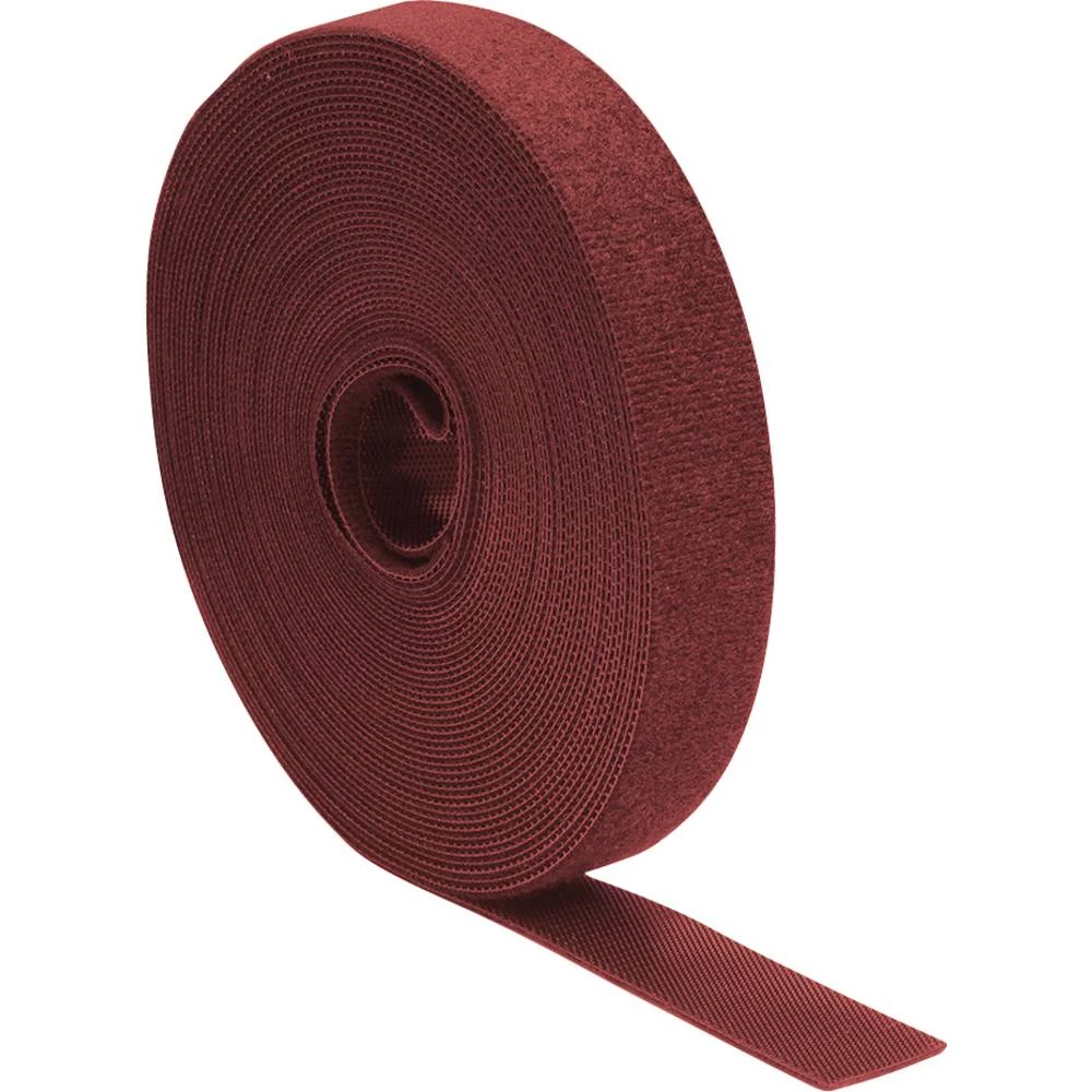 Quadrios 25CA523 prianjajuća traka za povezivanje grip i mekana vunena tkanina crvena Roba na metre slika