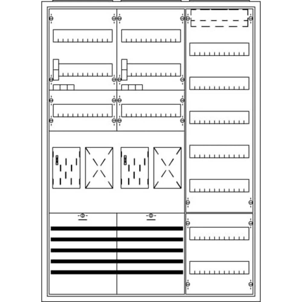 Striebel & John 2CPX035847R9999 KS718 ormar za brojilo   Broj redova = 3 slika