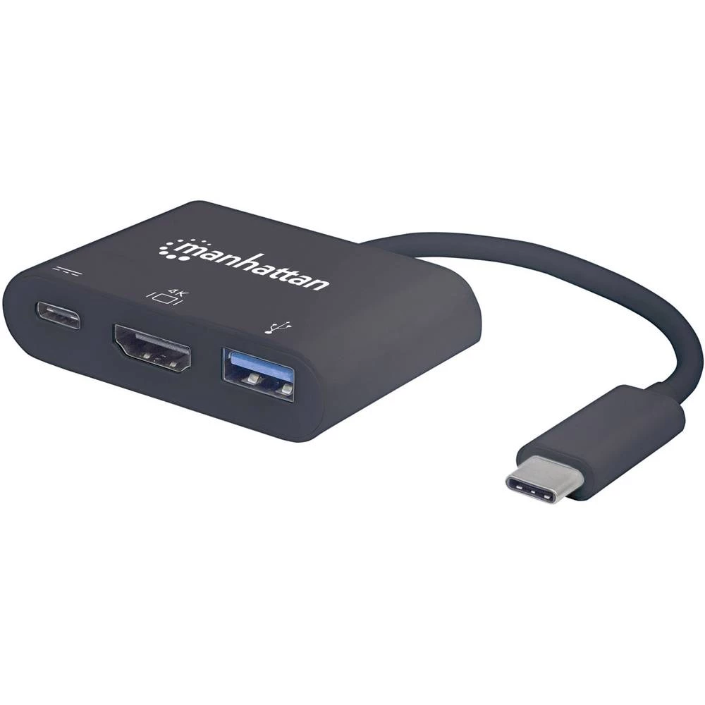 USB / HDMI Adapter [1x Muški konektor USB-C&trade; - 1x Ženski konektor HDMI, Ženski konektor USB 3.0 tipa A, Ženski konektor US slika