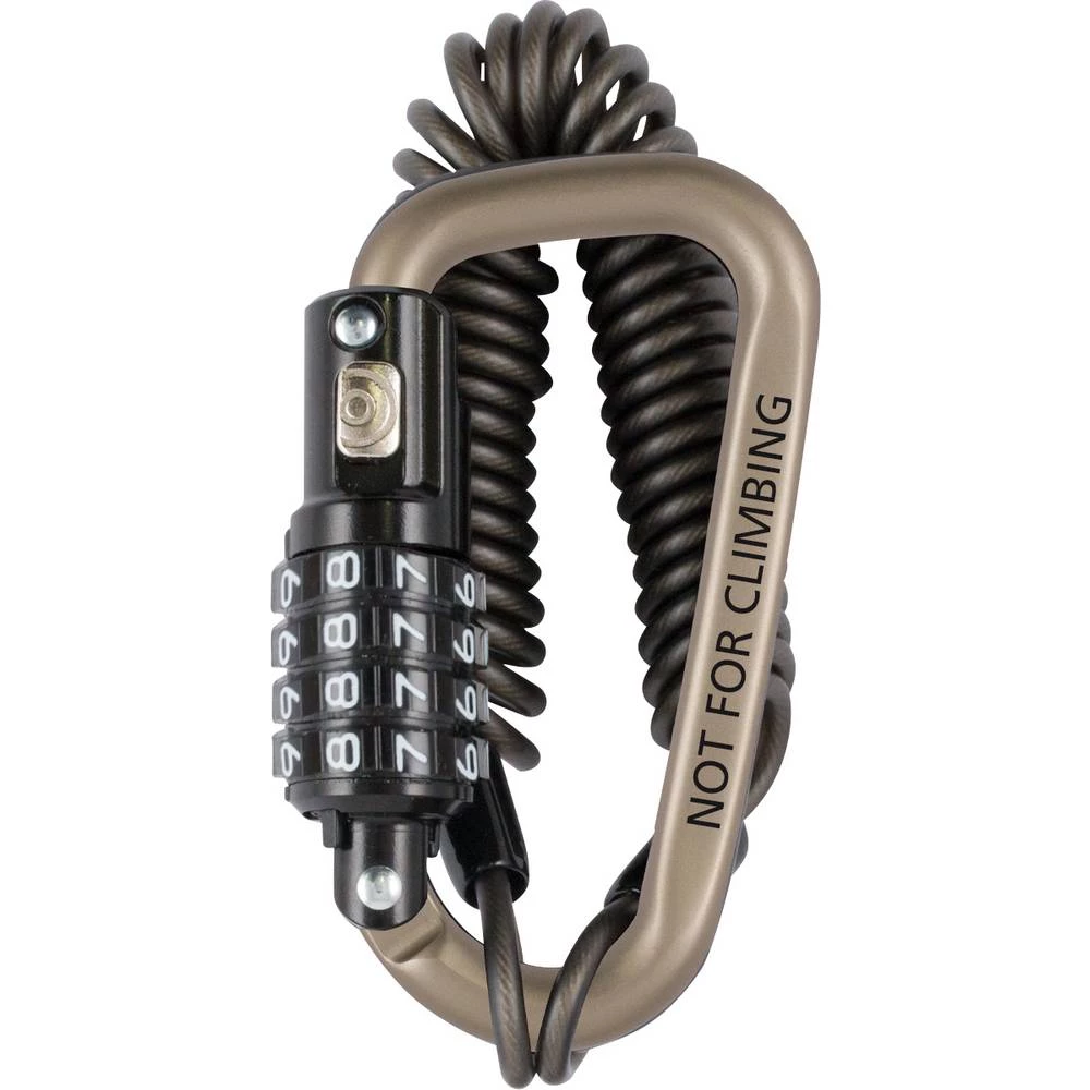 Stanley S744-031 kabelski lokot  srebrna  zaključavanje s brojčanikom slika