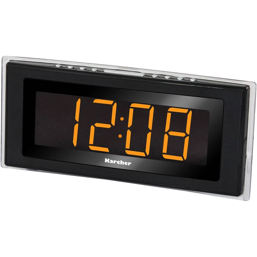 UKW Radio budilica Karcher UR 1080 Svjetlo raspoloženja Crna slika