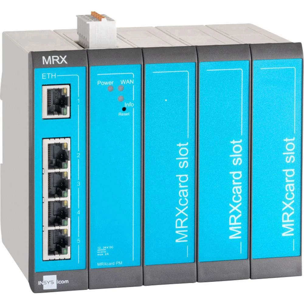 Modularni LAN ruter Insys MRX-5 LAN Ethernet, RS 232, RS 485 12 V/DC, 24 V/DC slika