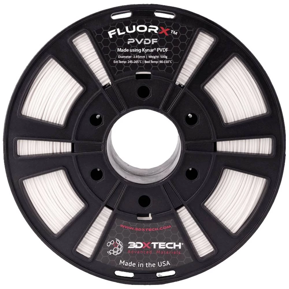 3D Xtech PVD1030500N FluorX™ PVDF 3D pisač filament  kemijski otporan, uv otporan 2.85 mm 500 g prirodna, prirodna  1 St. slika