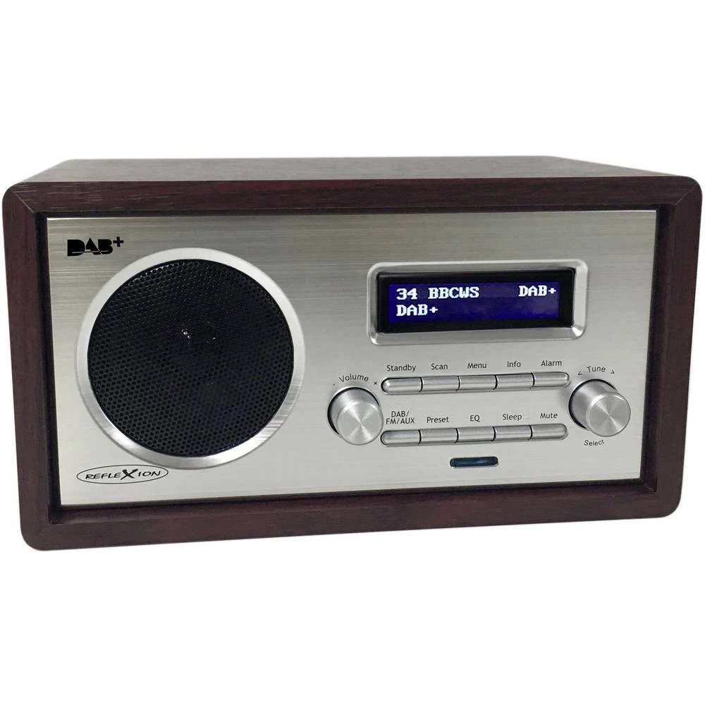 DAB+ (1012) Stolni radio Reflexion HRA1255DAB AUX, UKW Drvo slika