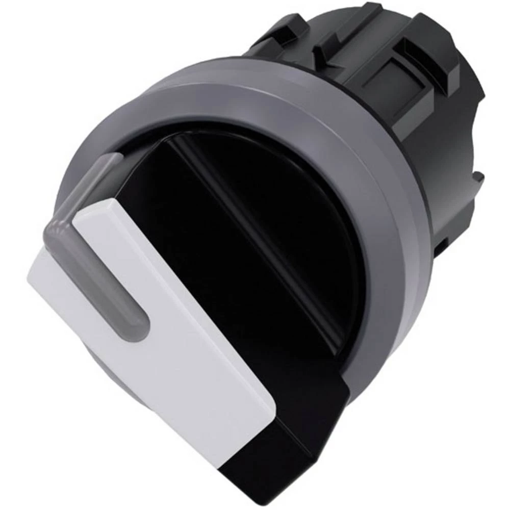 Siemens 3SU1032-2BC60-0AA0 preklopni prekidač prednji prsten od metala, osvjetljen geg pješčano-siva, bijela 1 x 45 °  1 St. slika