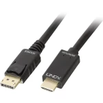 LINDY DisplayPort / HDMI adapterski kabel DisplayPort utikač, HDMI-A utikač 2.00 m crna 36922  DisplayPort kabel