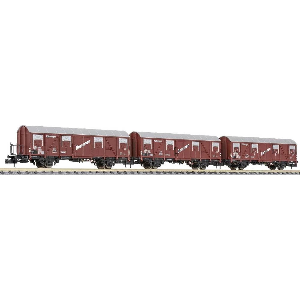 Liliput L260143 N set od 3 boxcar "Bananas" Tnos 59 DB slika