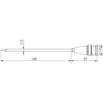 Potopno/utično senzor Greisinger GF 2T -70 Do 250 °C Tip tipala Pt1000 Kalibriran po Tvornički standard (vlastiti)