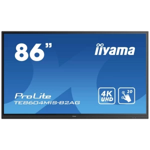Iiyama ProLite TE8604MIS-B2AG zaslon velikog formata  218.4 cm (86 palac) 3840 x 2160 Pixel 24/7 Android, interna memorija, integrirani zvučnici, integrirani media player, zaslon osjetljiv na slika