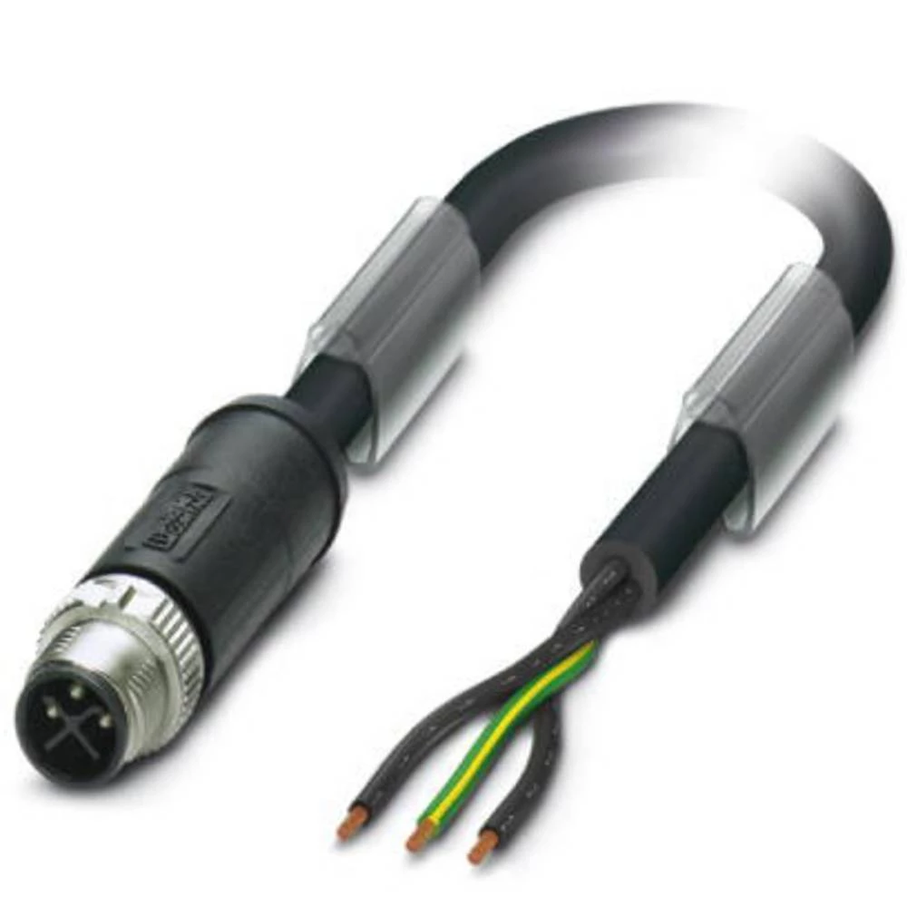 priključni kabel za senzor/aktivator ravni muški konektor 2.00 m Broj polova: 3 Phoenix Contact 1411637 SAC-3P-M12MSS/ 2,0-PVC P slika