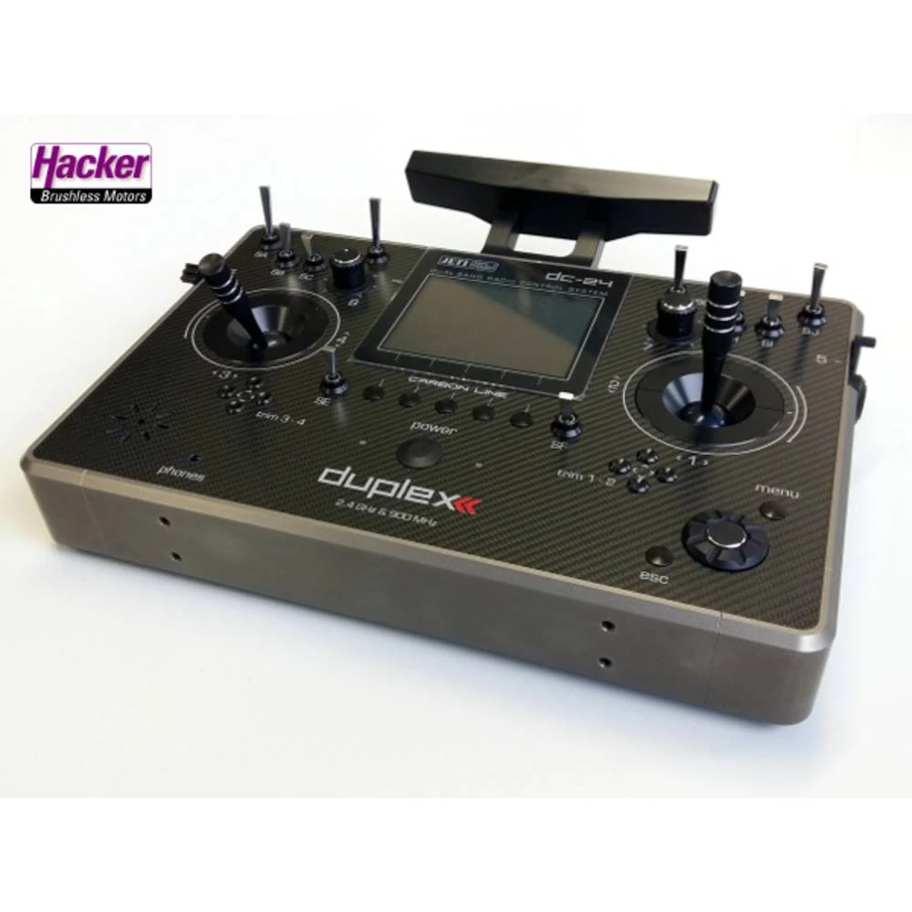 Jeti DC-24 Carbon Line, Mulitmode Panel daljinski upravljač 2,4 GHz Broj kanala: 24 Uklj. prijemnik slika