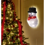 LED-slika za prozor snjegović hladna bijela LED Polarlite LBA-52-006 šaren