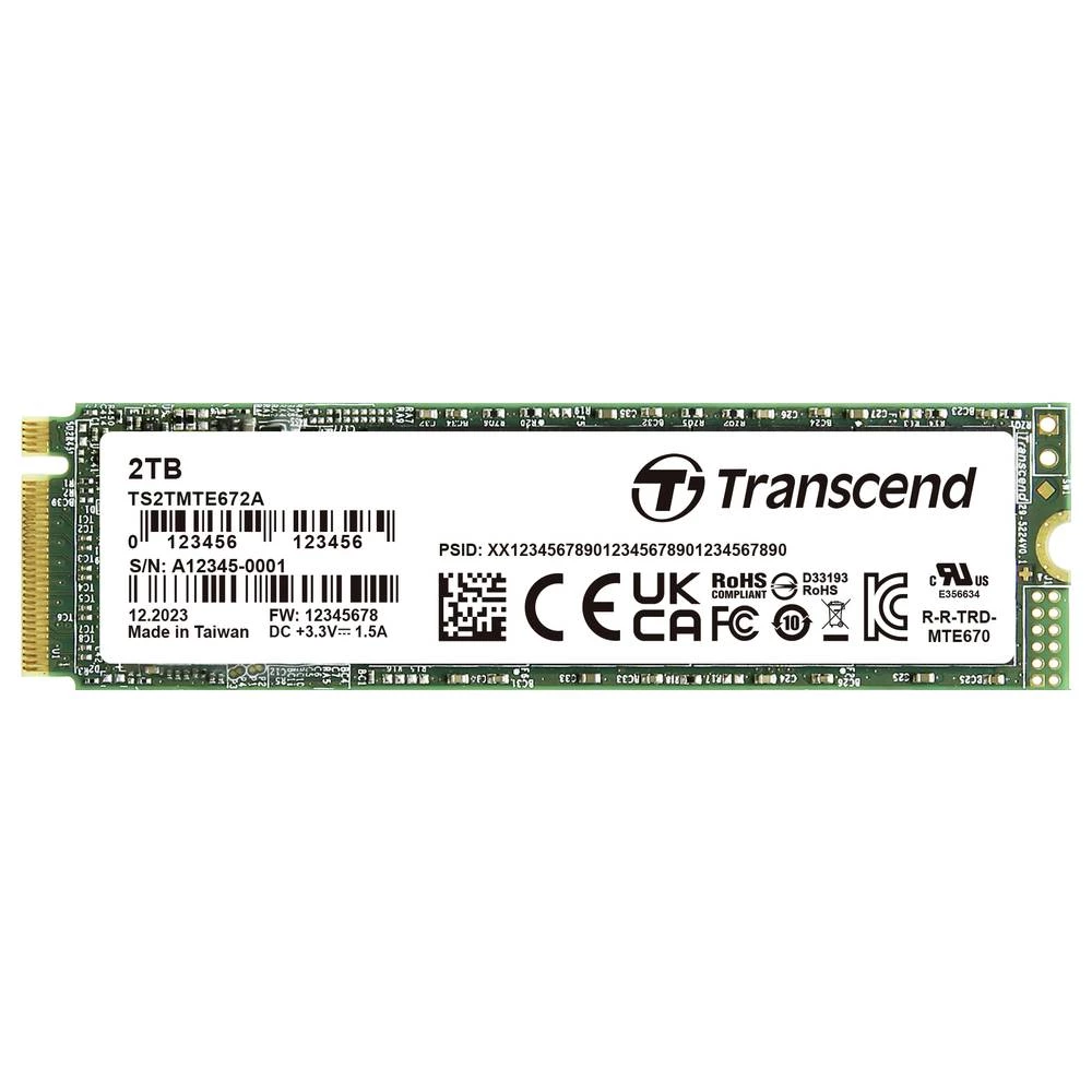 Transcend 2 TB unutarnji PCIe SSD TS2TMTE672A-VS1 slika