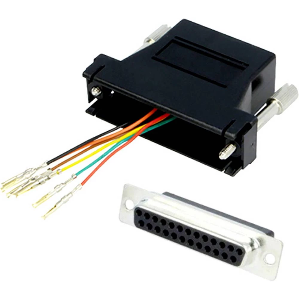 encitech DA09-SMJ8-K-RC D-Sub adapter 9-polni ženski konektor D-Sub - RJ45-ženski konektor 8p8c 1 St. slika