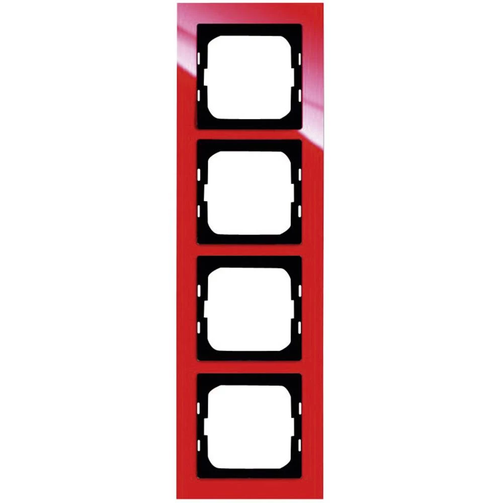 Busch-Jaeger 4-struki pokrivni okvir Axcent crveni 1724-287 slika