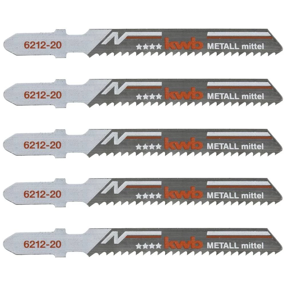 kwb 621225 Listovi ubodne pile, obrada metala, bimetalni, 5 x srednji 5 St. slika