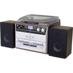 soundmaster MCD5550DBR stereo uređaj aux, Bluetooth, cd, DAB+, kaseta, gramofon, radio snimač, sd, ukw, USB, funkcija snimanja, uklj. daljinski upravljač, uklj. kutija zvučnika, funkcija alar