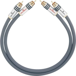 Oehlbach Cinch Audio Priključni kabel [2x Muški cinch konektor - 2x Muški cinch konektor] 2.50 m Antracitna boja pozlaćeni konta slika