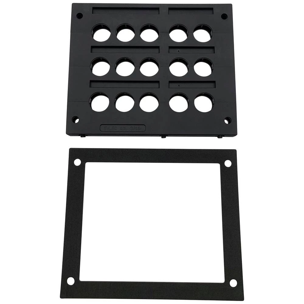 TRU COMPONENTS TC-KDL 3/15 letva sa uvodnicama za usmjeravanje kabela   Stezaljka Ø (maks.) 16 mm  PA crna 1 St.